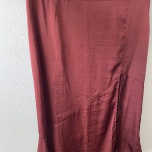 Free People Burgundy Skirt